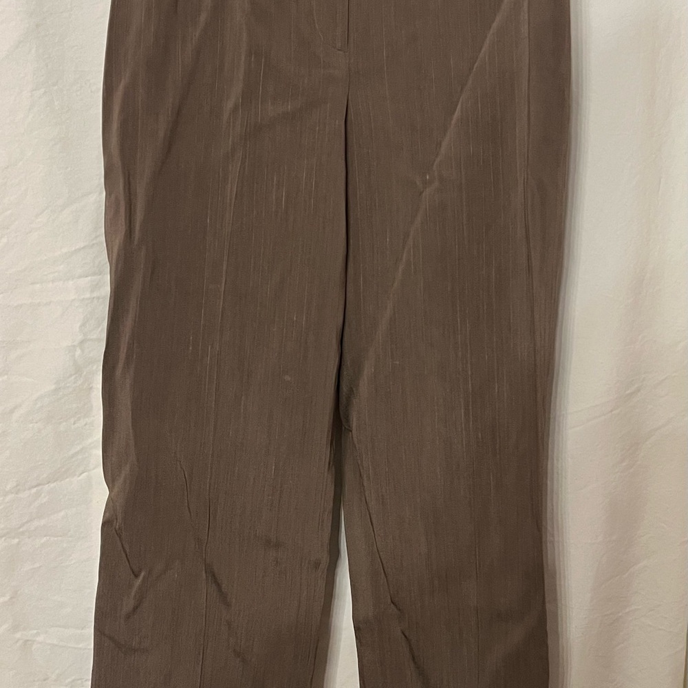 Emanuel Ungaro Vintage Taupe Pinstriped Trousers, size 12